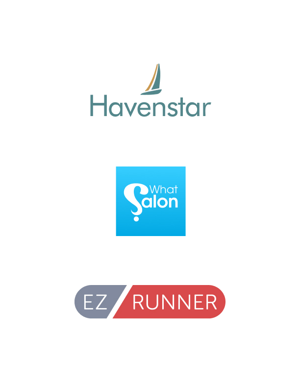 Time Logos - EZ Runner, What Salon and Havenstar